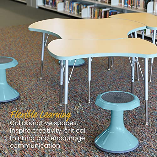 Image of ECR4Kids ACE Active Core Engagement Wobble Stool, 15-Inch Seat Height, Flexible Seating, Seafoam