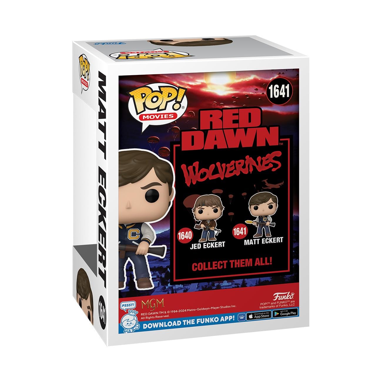 Amazon.com: Funko POP! Movies: Red Dawn – Matt Eckert\u200b\u200b - Red Dawn 1984 -  Collectable Vinyl Figure - Gift Idea - Official Merchandise - for Kids \u0026  Adults - Movies Fans -