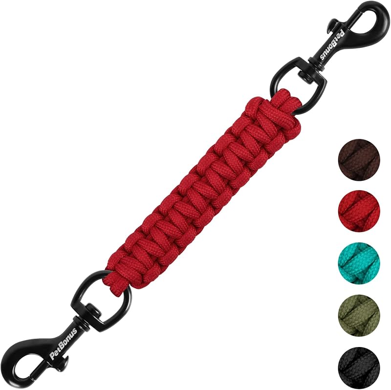 Conector de Segurança para Coleira e Peitoral de Cães PetBonus com Clipe Duplo