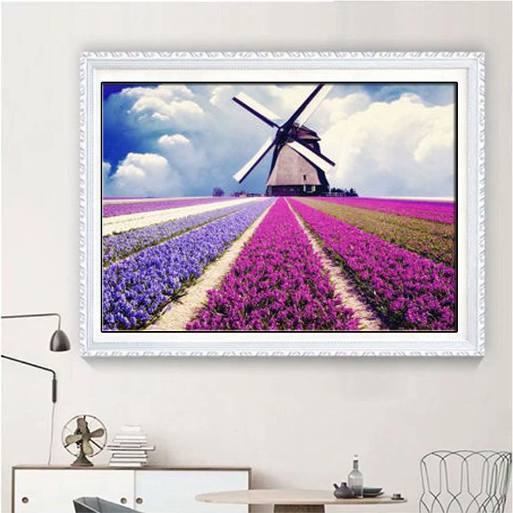 Diamond Painting lavande pour décoration murale de chambre adulte avec un kit strass complet 5D