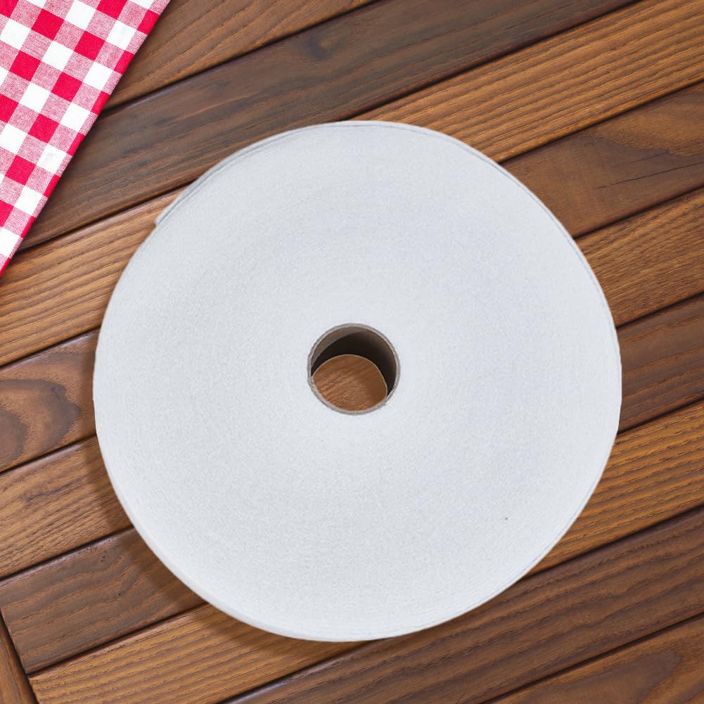 CRASPIRE Striscia di Ovatta Jelly Roll da 2 1/4 Pollici x 36 Iarde Tessuto di Ovatta in Misto Poliestere Tessuto Bianco Perforato per Tappezzeria Tessuto Misto Cotone Intrecciato per Trapunte Aghi