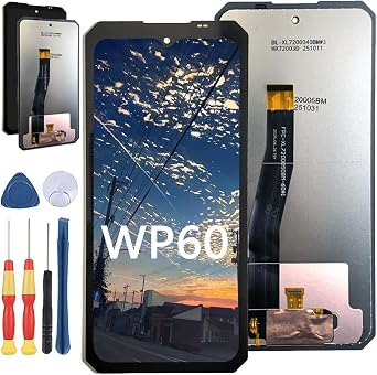New Screen Replacement for Oukitel WP60 LCD Display Repair Screen and Replacement Tool Accessories.