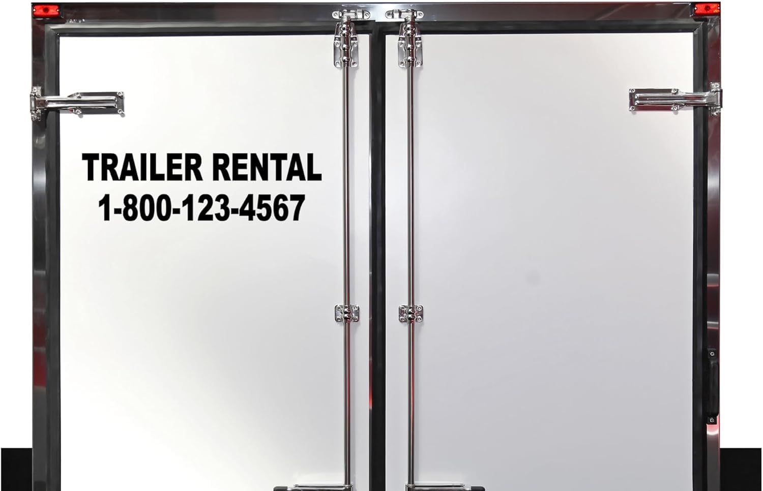 Trailer Rental Custom Vinyl Decal, Personalized Business Sticker, Multiple Color Options