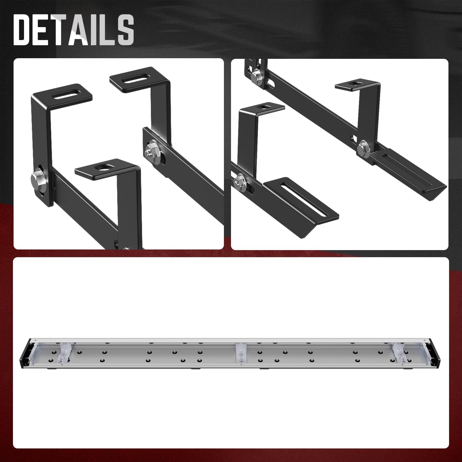 DNA Motoring 6.5" Flat Running Boards Side Step Nerf Rails Bars Compatible with 2023-2025 Lexus RX350 / RX350h / RX500h, 2024-2025 RX450h+, STEPB-U-RX23-T1