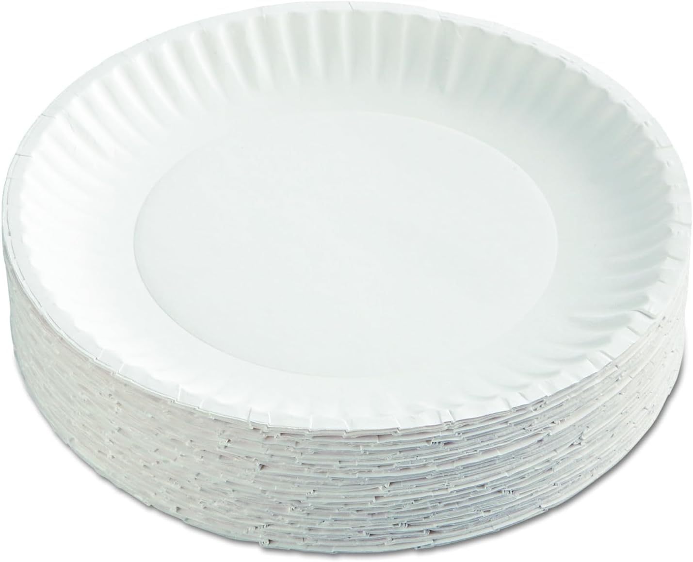 AJM Packaging - AJMPP9GRAWH Corporation PP9GRAWH Paper Plates, 9" Diameter, White, 12 Packs of 100 (Case of 1200)