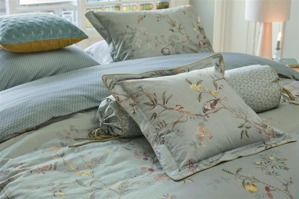 PIP Studio Juego de cama Autunno Light Blue 1 funda nórdica de 135 x 200 cm y 1 funda de almohada de 80 x 80 cm