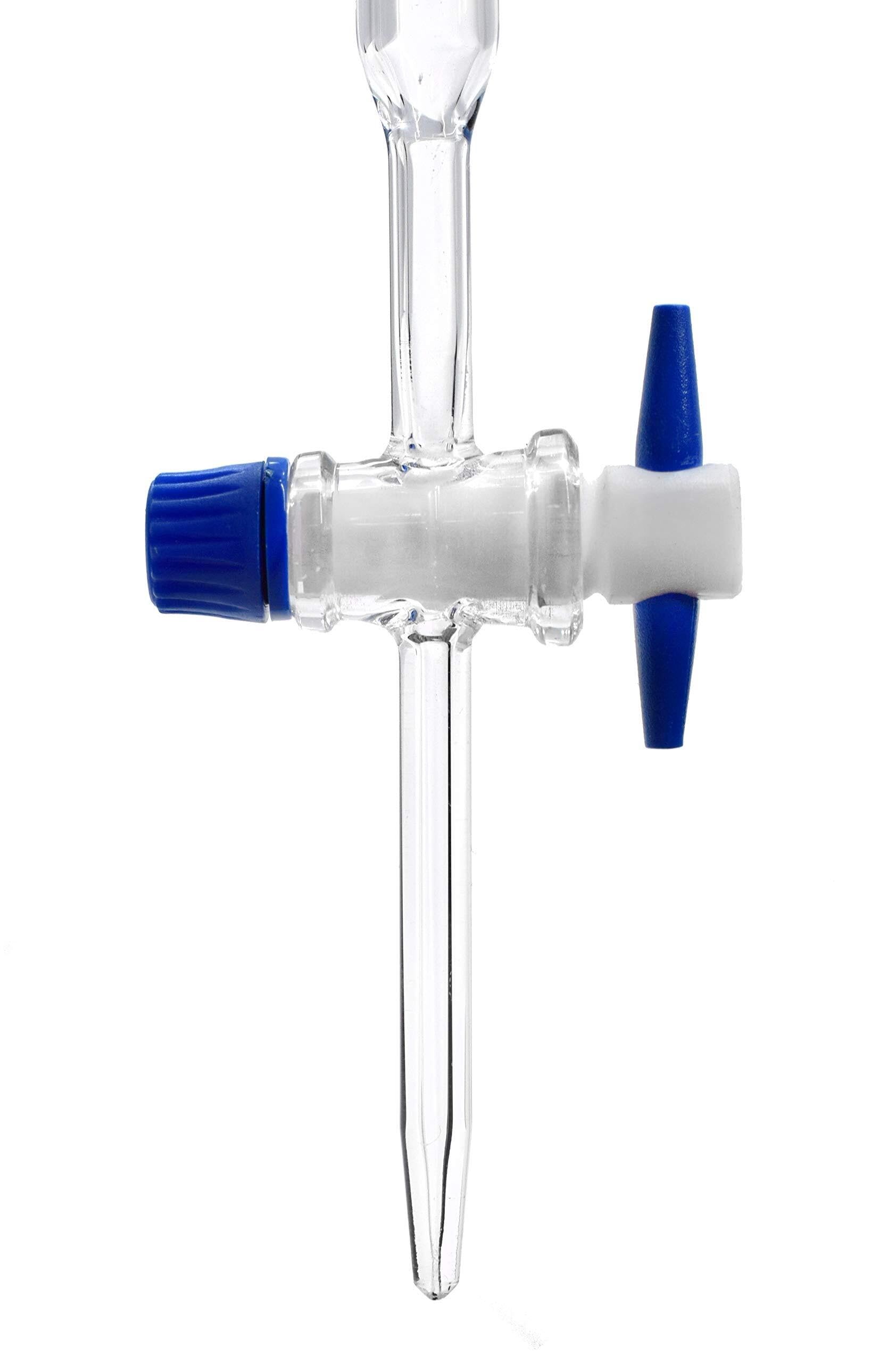 50mL Borosilikat-Bürette mit PTFE-Hahn - Klasse A Toleranz, 0,10mL Skalierung