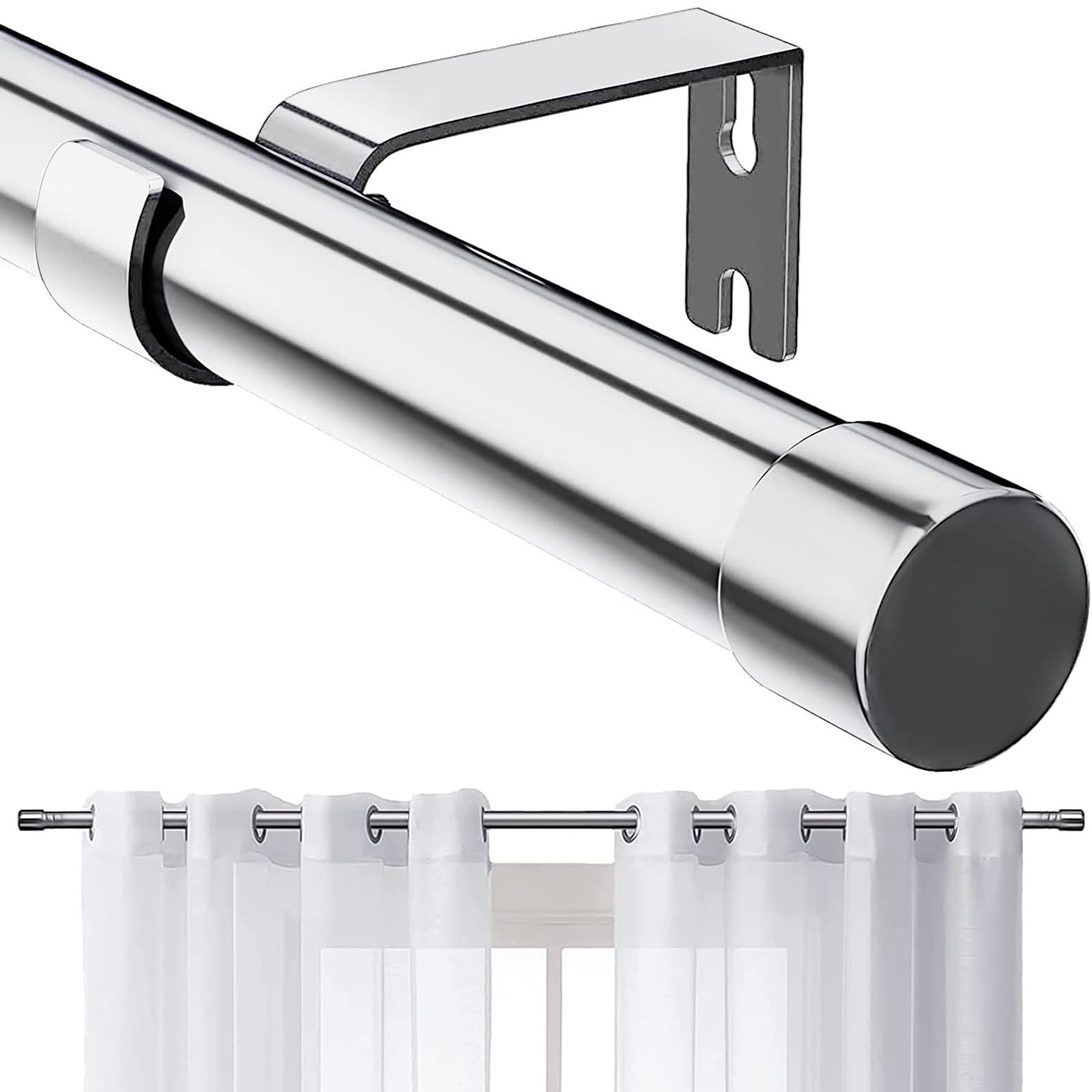 Asta Per Tende In Ferro Regolabile 80-218 Cm Con Terminali A Foglia – Robusti E Decorativi Per Finestre E Porte Finestre