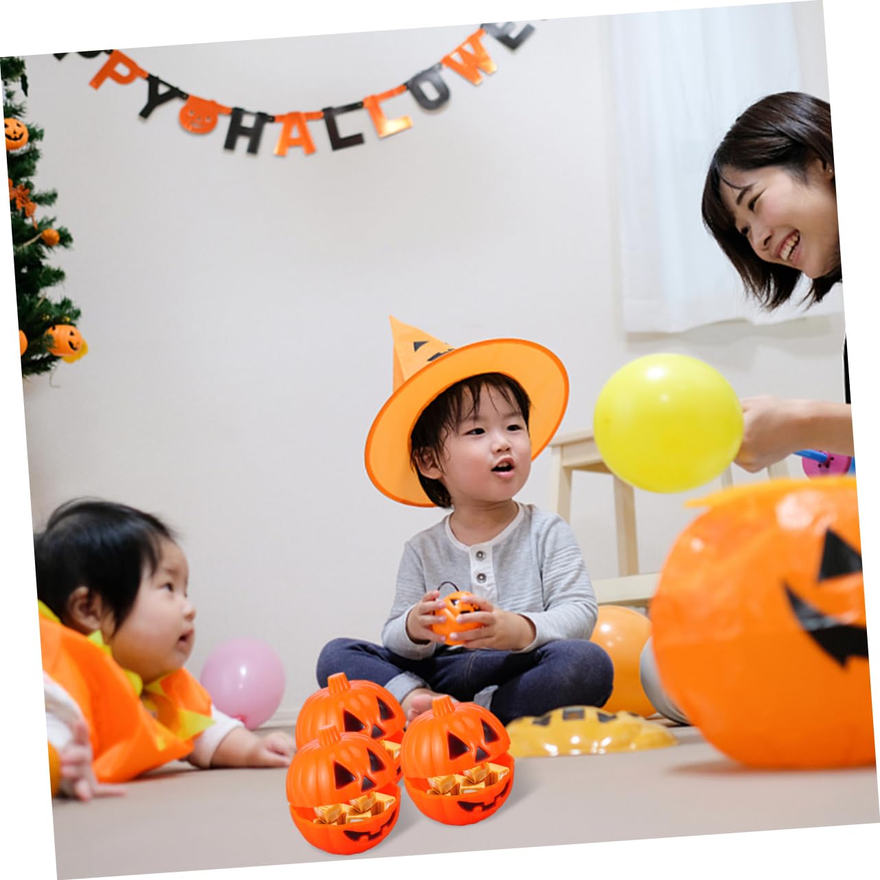 Cabilock 36 Stk Kleine Halloween-Kürbis-Requisiten Kürbis Süßigkeiten Kürbisse Halloween- Kürbis- -Kissen grusel kleidung deko Kürbisbehälter
