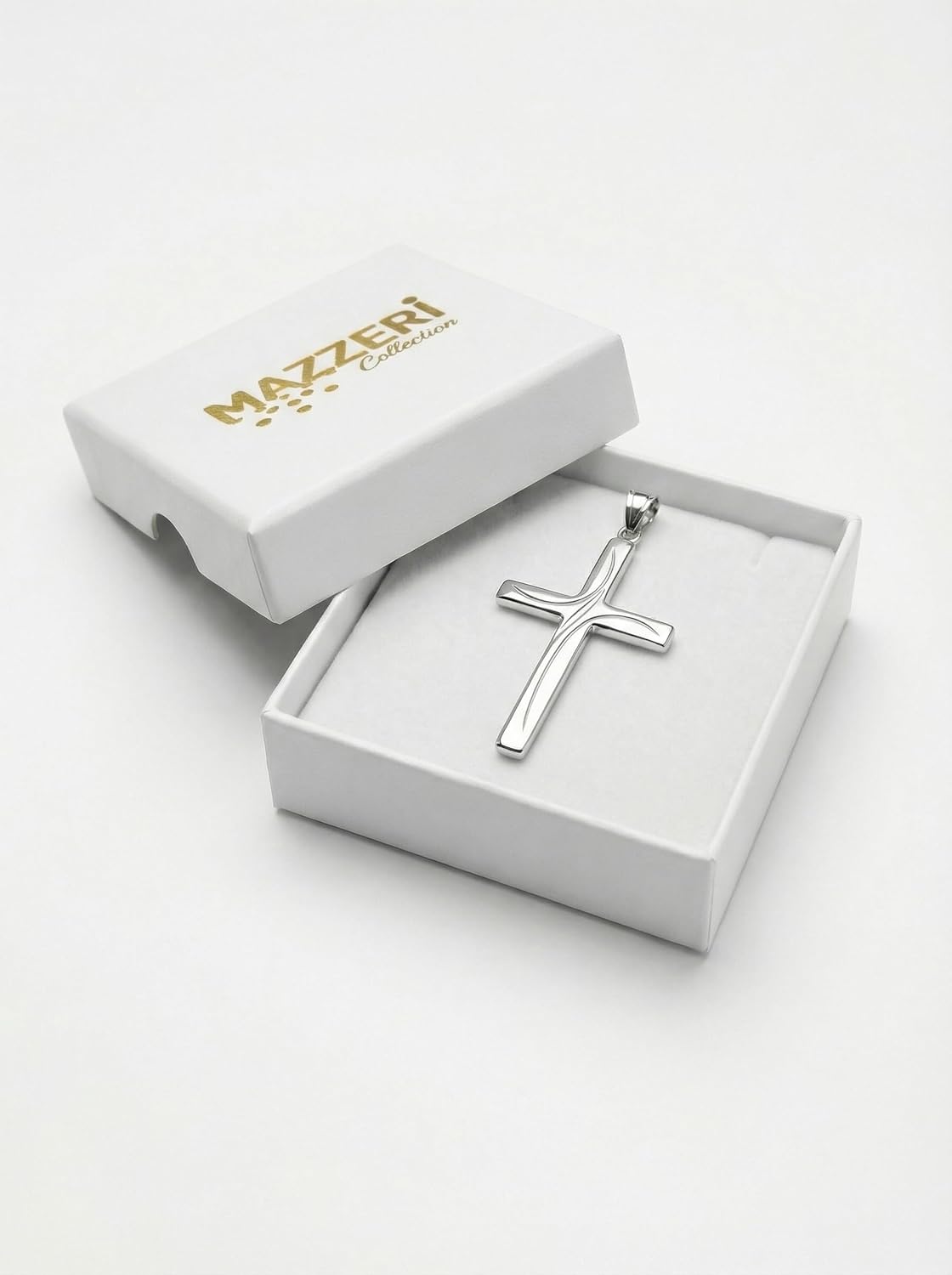 MAZZERI 925 Sterling Silver Cross Pendant for Men and Women - (1.35 Inches) - Image 6