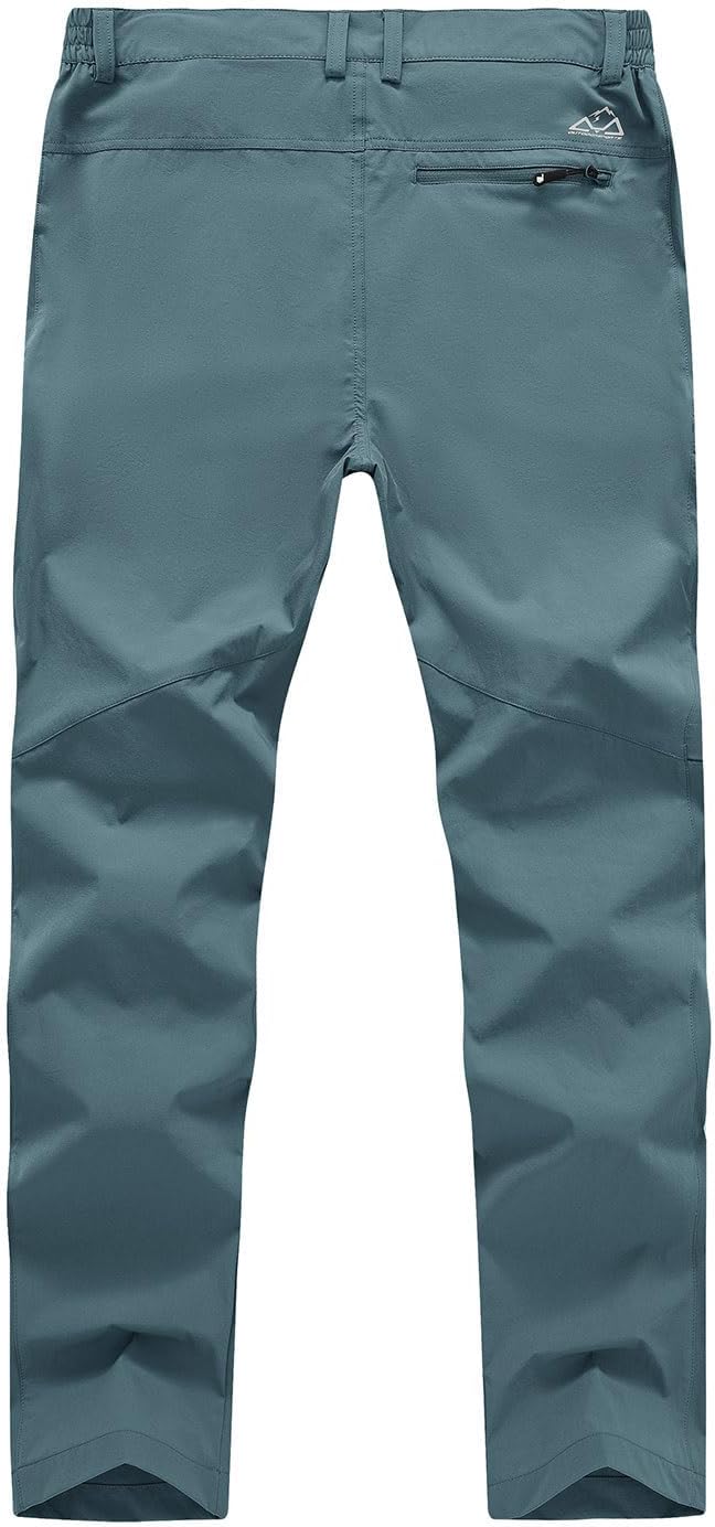 YSENTO Men's Cargo Hiking Pants Lightweight 5 Zipper Pockets Stretch Quick Dry Camping Fishing Travel Pants - Image 3