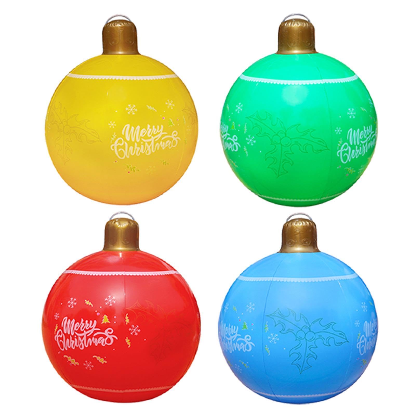Uitseld Large Christmas Balls | Giant Inflatable Christmas Balls Christmas Decorations,Christmas Inflatable Ball, Christmas Outdoor Decoration for Garden, Walkway, Entryway