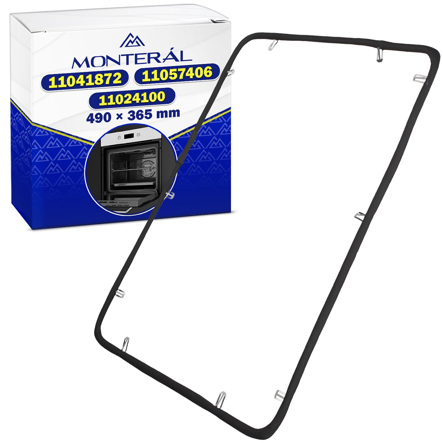 Goma Horno 490 x 365 mm con Código Original 11041872 11024100 11057406 para Bosch para Neff para Siemens para Balay - Garantía de 10 Años - MONTERAL