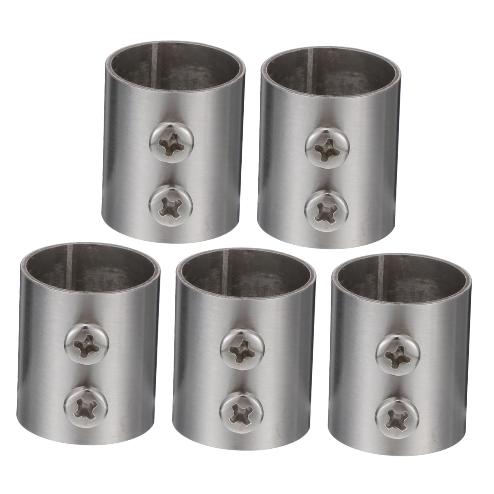 ARTIBETTER 5pcs Curtain Rod Extension Connectors Wardrobe Rail Connectors for Easy Installation Sturdy to Fit for Closet and Curtain Holders Versatile Use for Home Organization