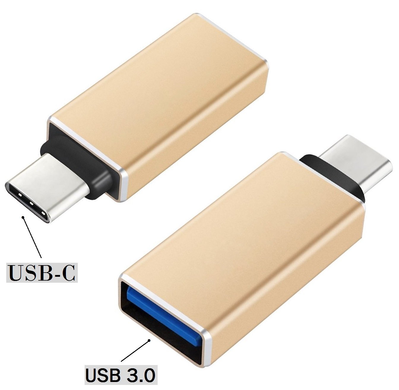 USB 3.1 Type C Male (USB-C) to USB 3.0 Type A Female OTG Host Adapter for Samsung Galaxy S8 & S8 Plus, Google Pixel, GoPro HERO5, LG G6 & G5, Nexus 5X / 6P, New Apple MacBook & OnePlus 3/2
