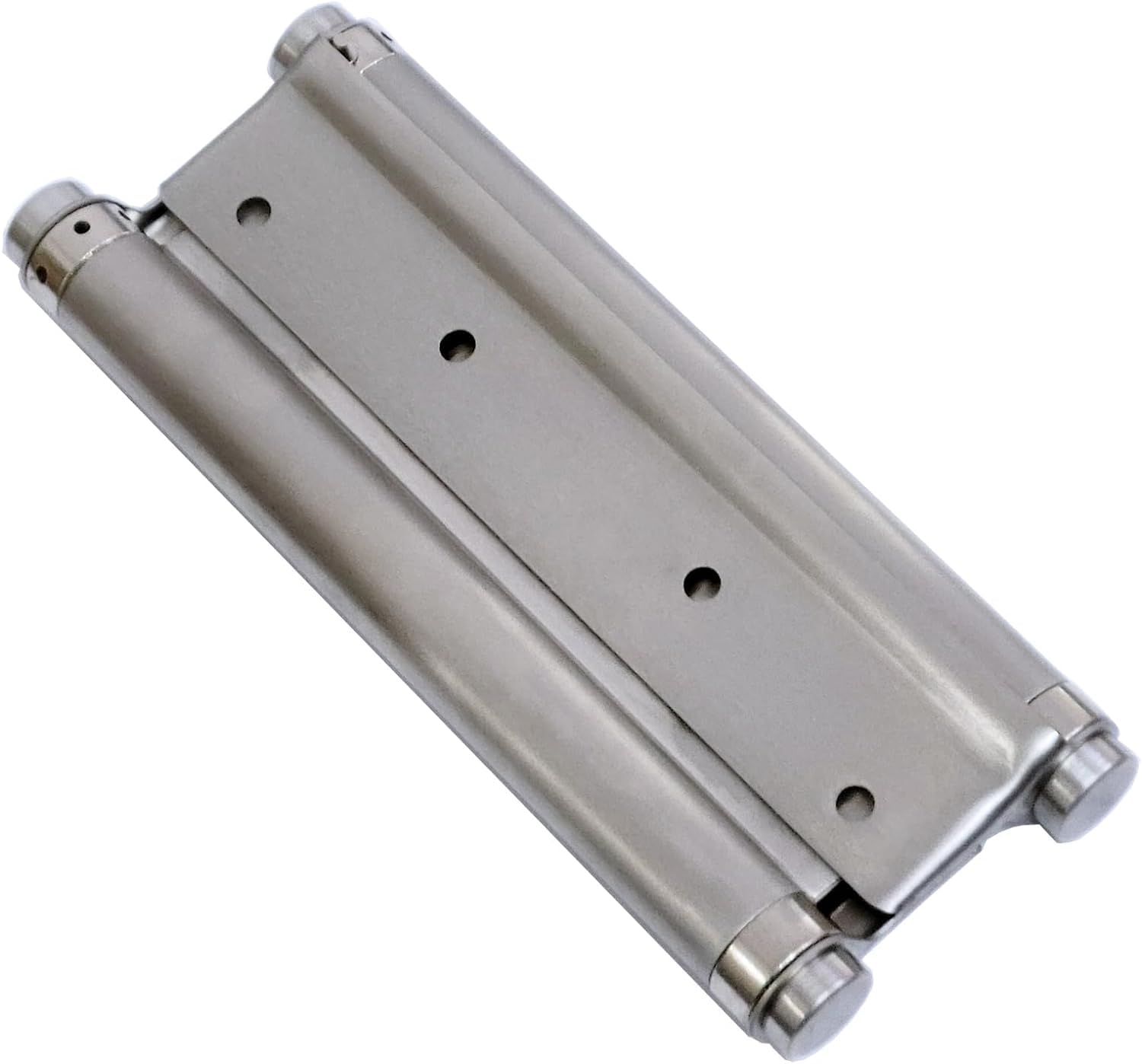 Robuste Türscharniere für Cafés, Limousinen, Doppelwirkung, Federscharnier, Edelstahl, selbstschließend, 200 mm, 4 Stück (Silber)