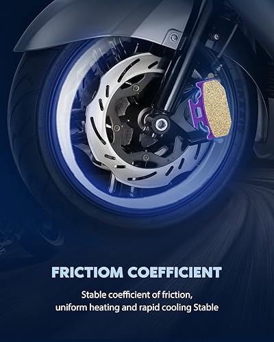 Miniatura 4 de ECCPP Pastillas de freno para Yamaha Rhino 660 2004-2007, Rhino 450 2004-2009, Raptor 700 700R 2006-2015, FA428 Pastillas de freno traseras de fibra