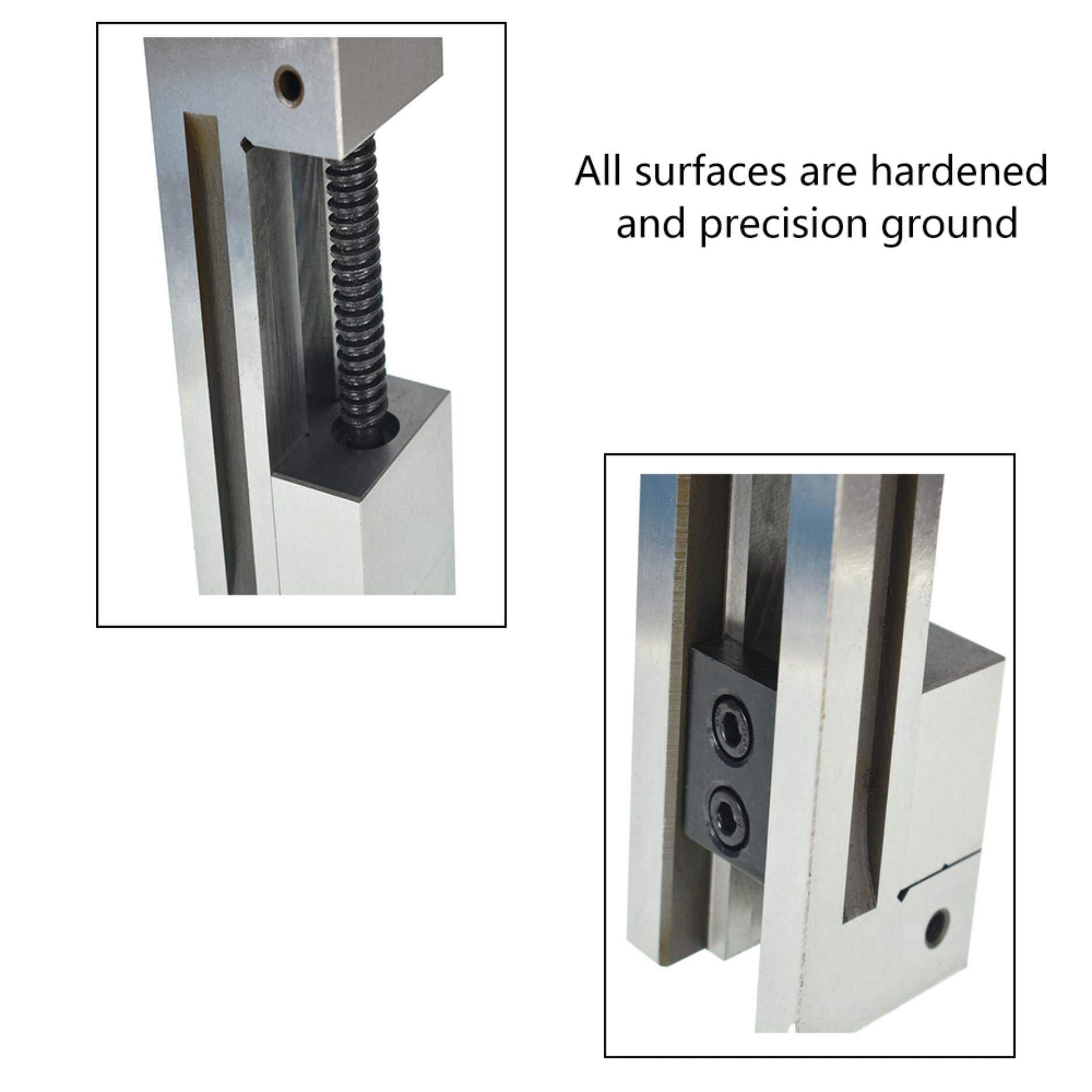 LiGuVCY Precision Toolmakers Vise | 2-1/2" Jaw Width, 3-3/8" Opening | Hardened & Ground For Square & Round Parts - View #6