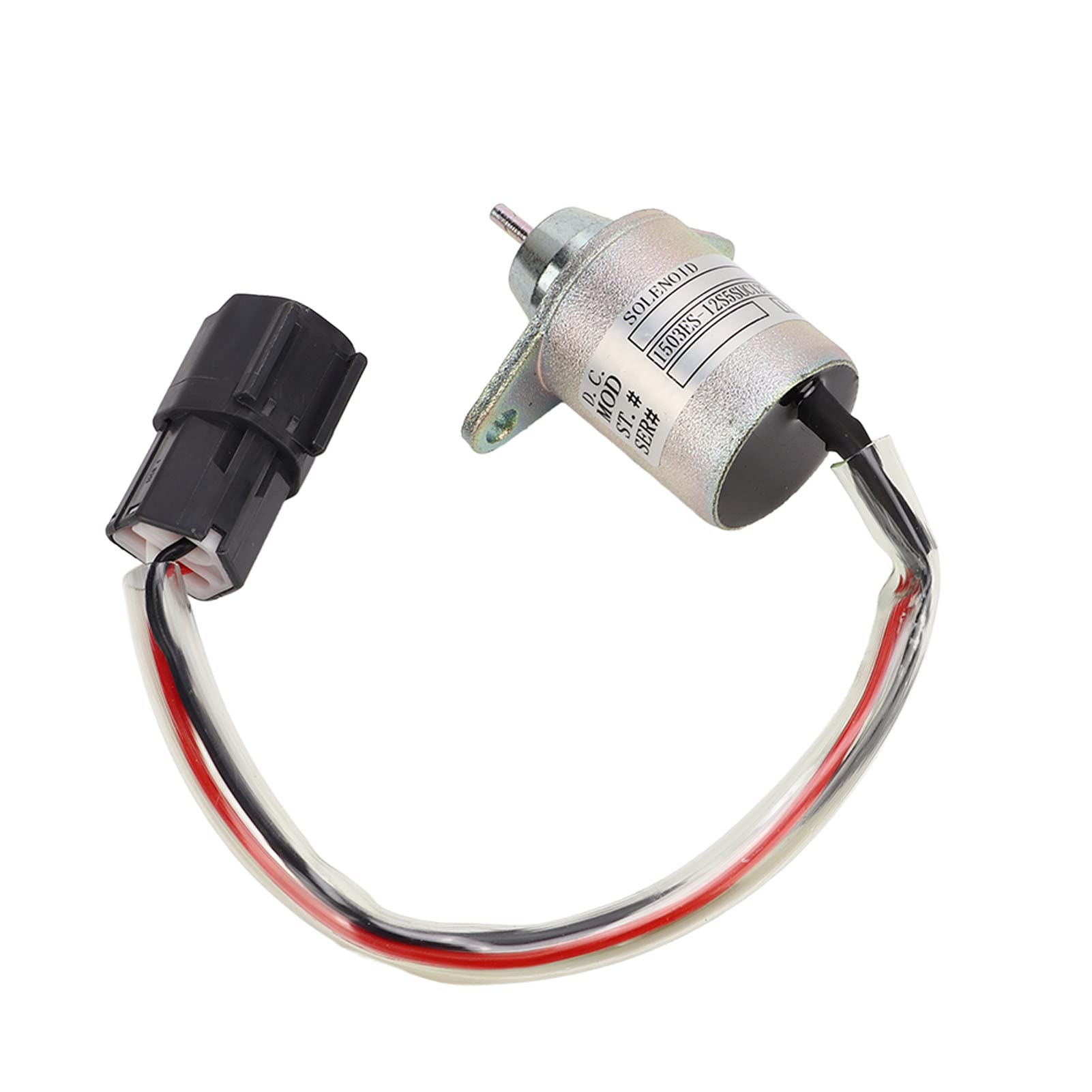 Solenoide di Spegnimento Carburante DC12V Solenoide di Spegnimento 119233‑77931 Metallo Ad Alte Prestazioni per TAKEUCHI KOMATSU KUBOTA 4TNV94L SFN 4TNV98L SFN 4TNV106 GGE R55 7
