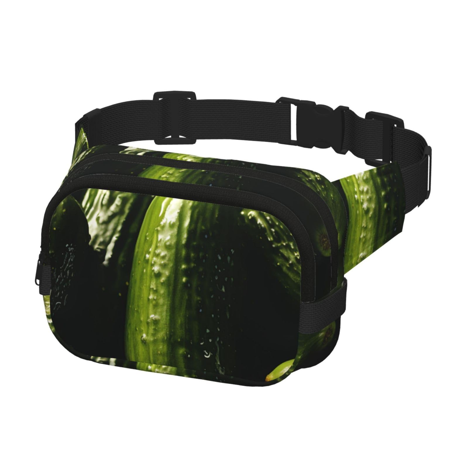 Fanny Pack for Men Women Crossbody Waist Bag Pickle Belt Bag with Adjustable Strap Hip Bum Bag