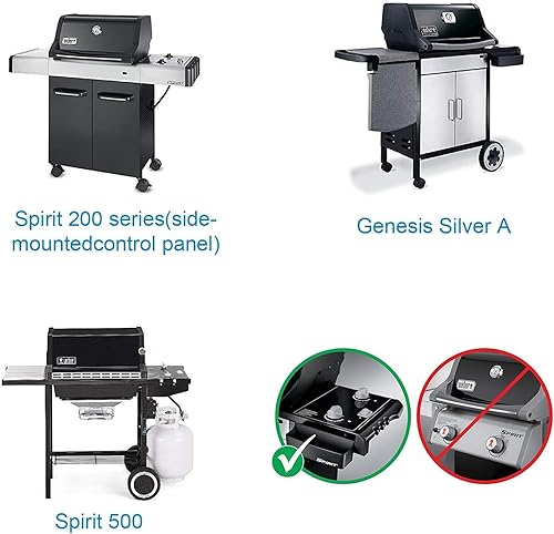 Miniatura 2 de SafBbcue 7534 Barras aromatizantes de repuesto para placas térmicas Weber Spirit E-210 E-220 S-210 S-220 Spirit 500 520 530 Genesis Silver A