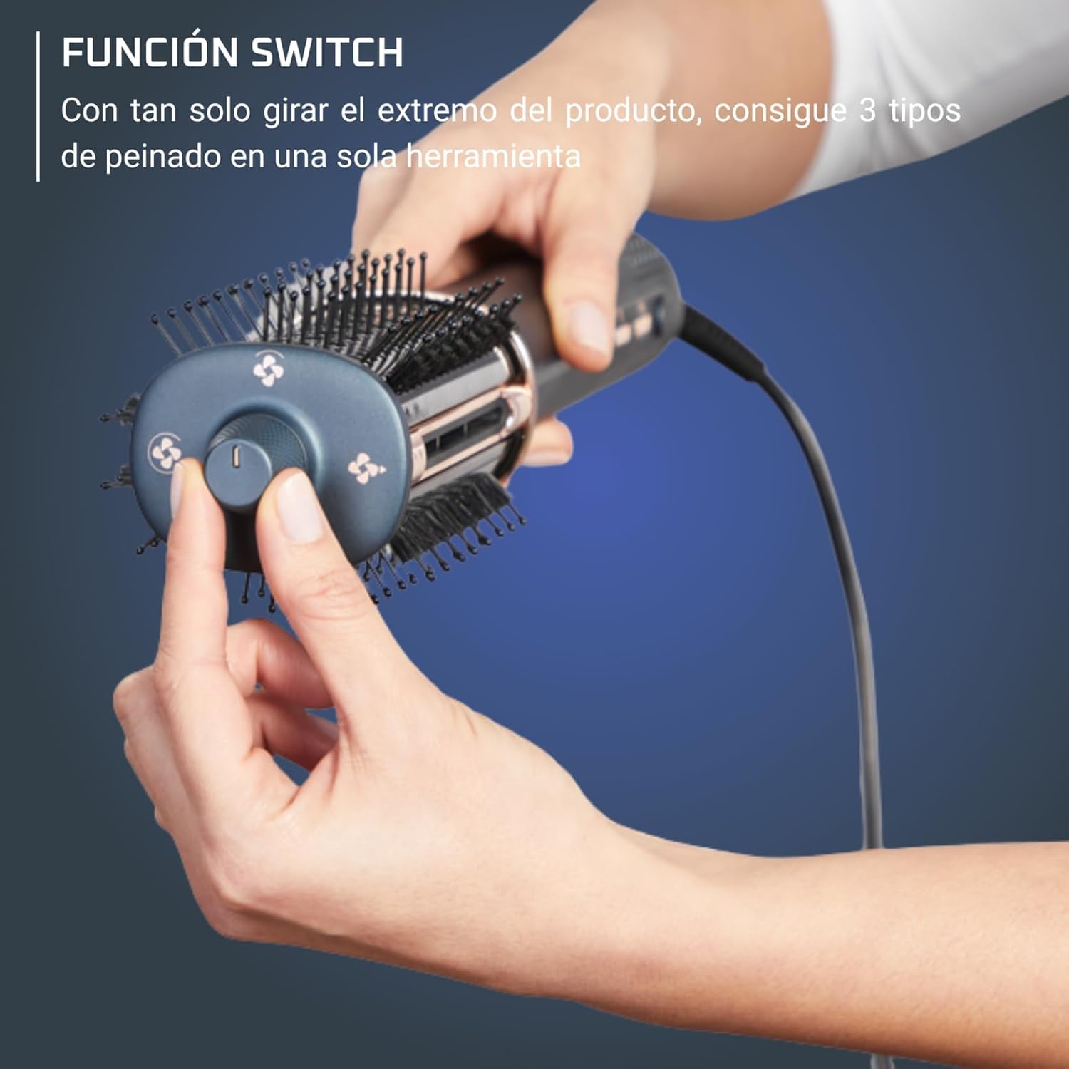 Rowenta Air Brush 3D 3 en 1 Secador Cepillo Caliente UB9720E0