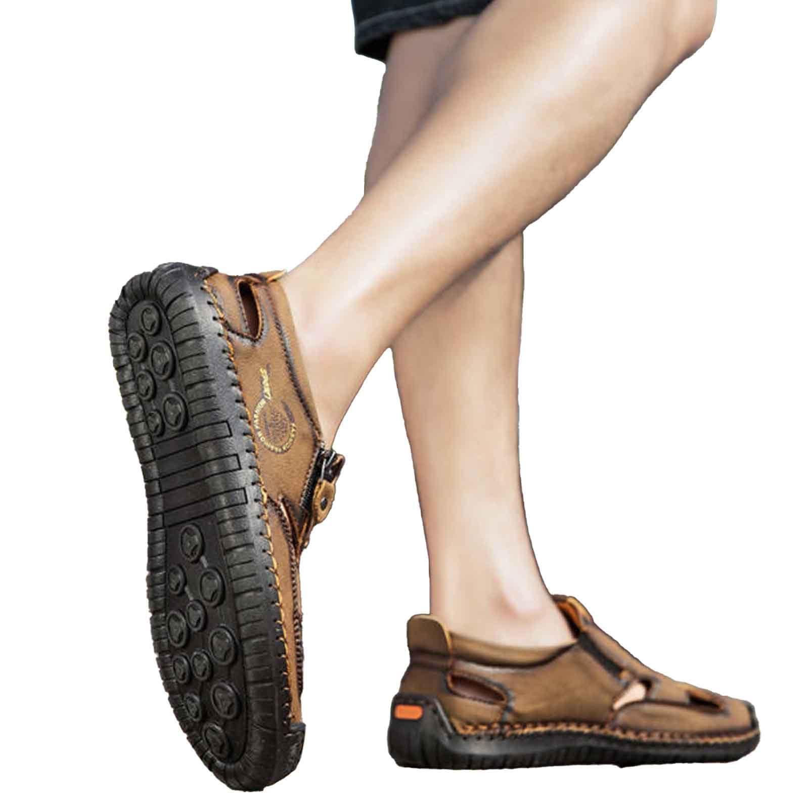 Sandalo Uomo Sandalo Uomo Estivo Ciabatte Cuoio Gomma Sandali 47 Infradito Comodi Da Mare Scarpe Pelle Per Scogli Chiusi Aperti Estive Scoglio 39 Ortopediche Eleganti Ciabatta Estiva Plantari Ragazzo