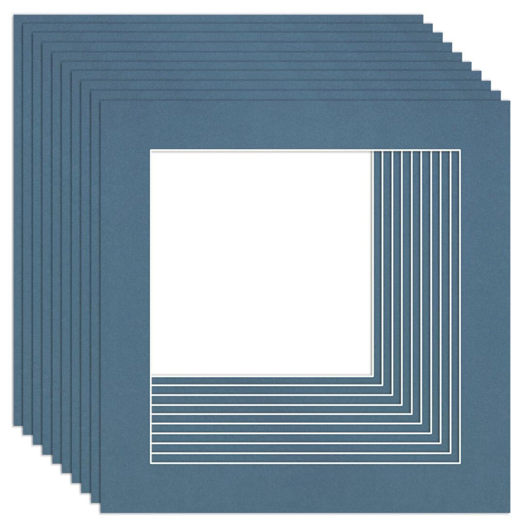 Procut Global 40x40cm Pompadour Picture Mounts to Fit 30x30cm Aperture - Precision Cut Cardboard Photo Mount - Ideal for Frames, Prints, Artwork & Certificates - Sizes & Colours Available - 10 Pack โ image 1