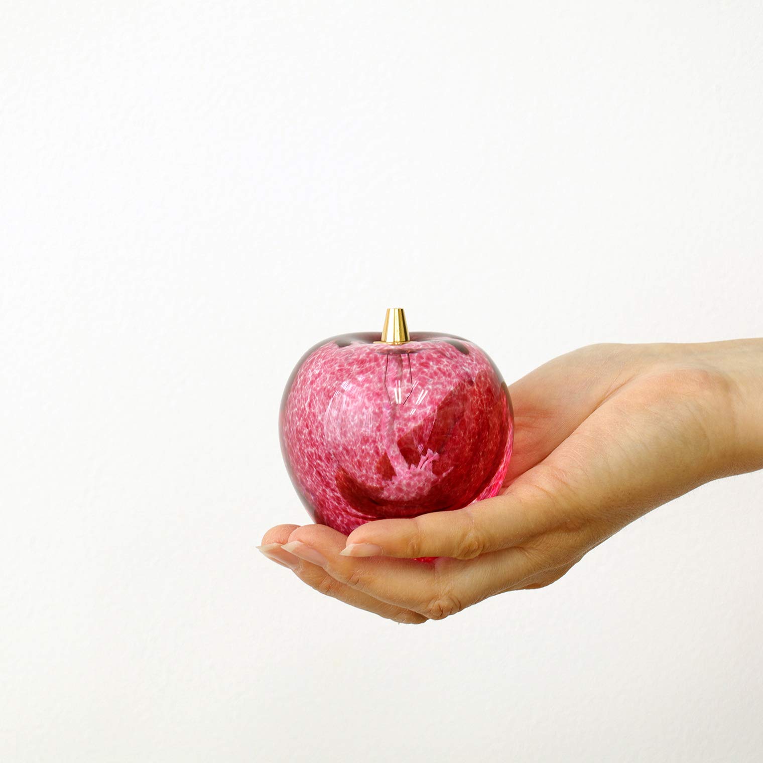 アルコールランプ りんご 津軽びいどろ オイルランプ（信州完熟りんご）｜北洋硝子 | &SPECIAL