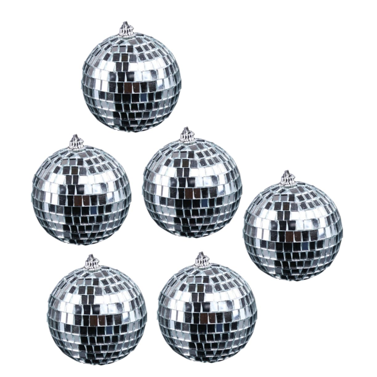 Ciieeo Mirror Disco Ball Decorations Party Set of 6 5cm Diameter Reflective Balls for Adult Dance Party Wedding Decorations