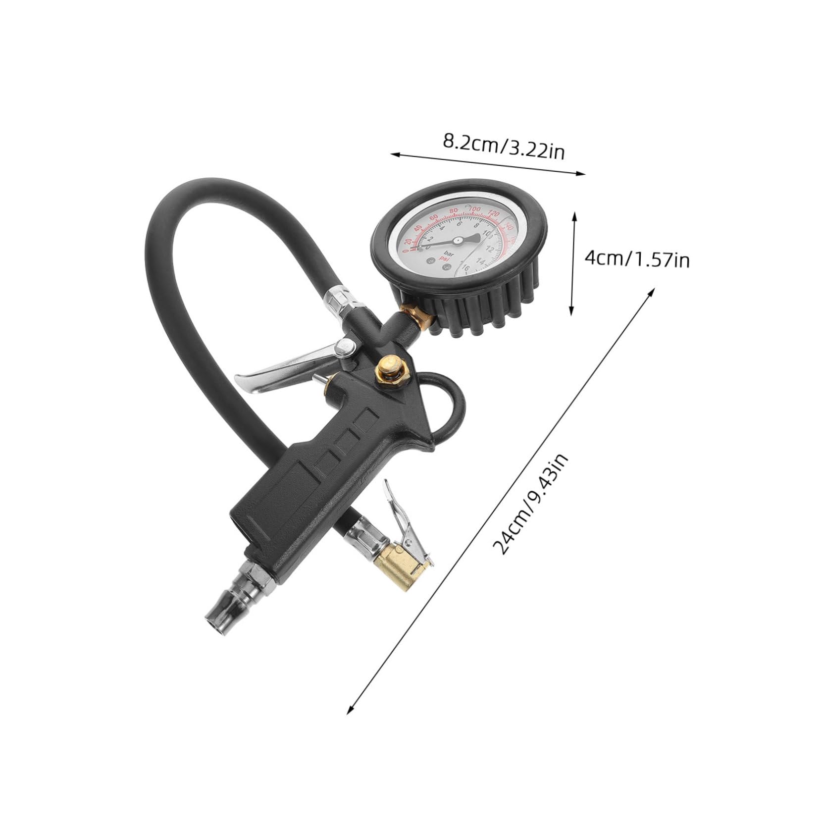 STOBAZA Pressure Reader for Car Truck and Motorcycle Essential Tire Measurement for Optimal Performance and Efficiency