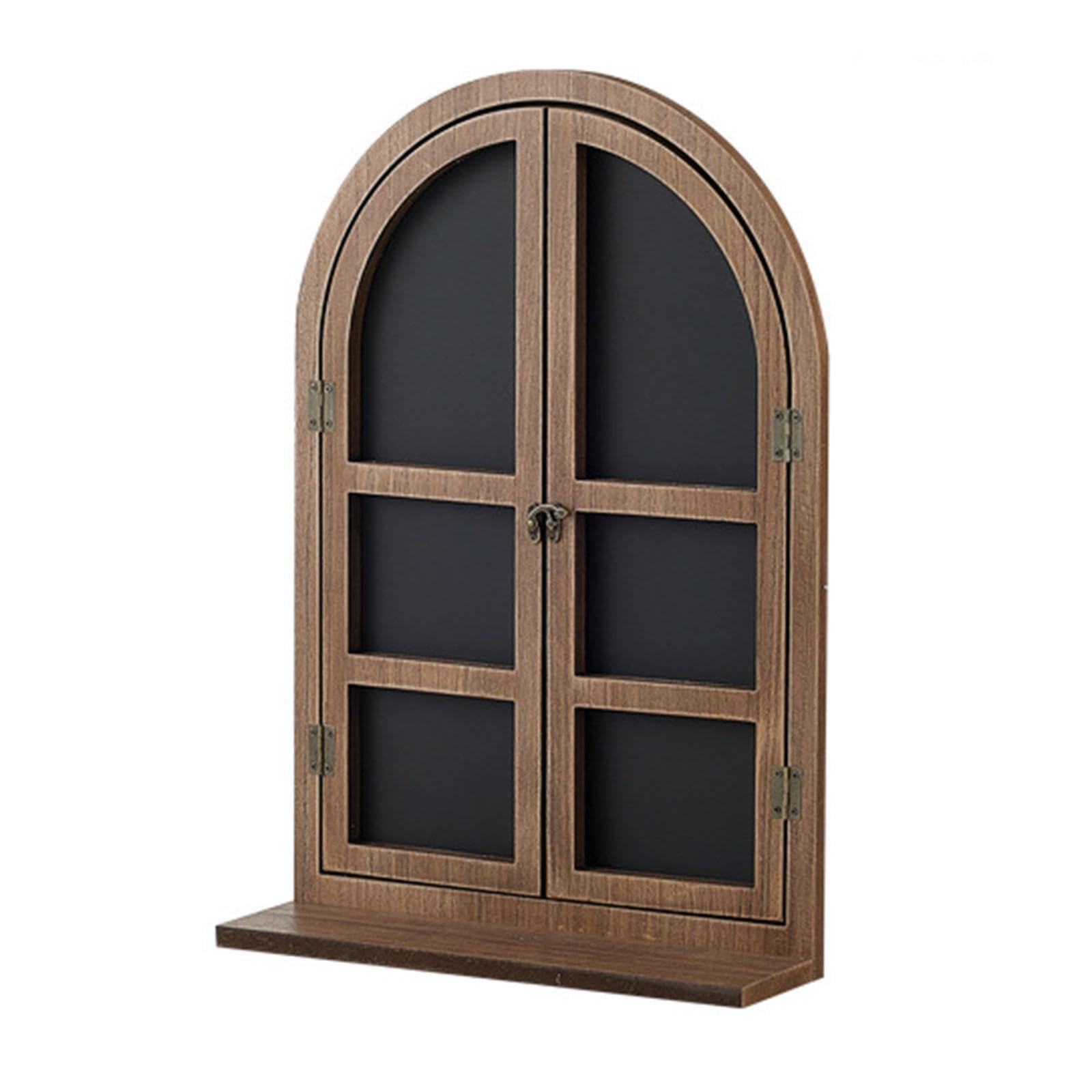 Bacheca vintage in legno da parete con messaggi che mostra messaggi in bar, cucine e bagni. Il modello di finestra Fakle vintage stile country americano è realizzato legno.