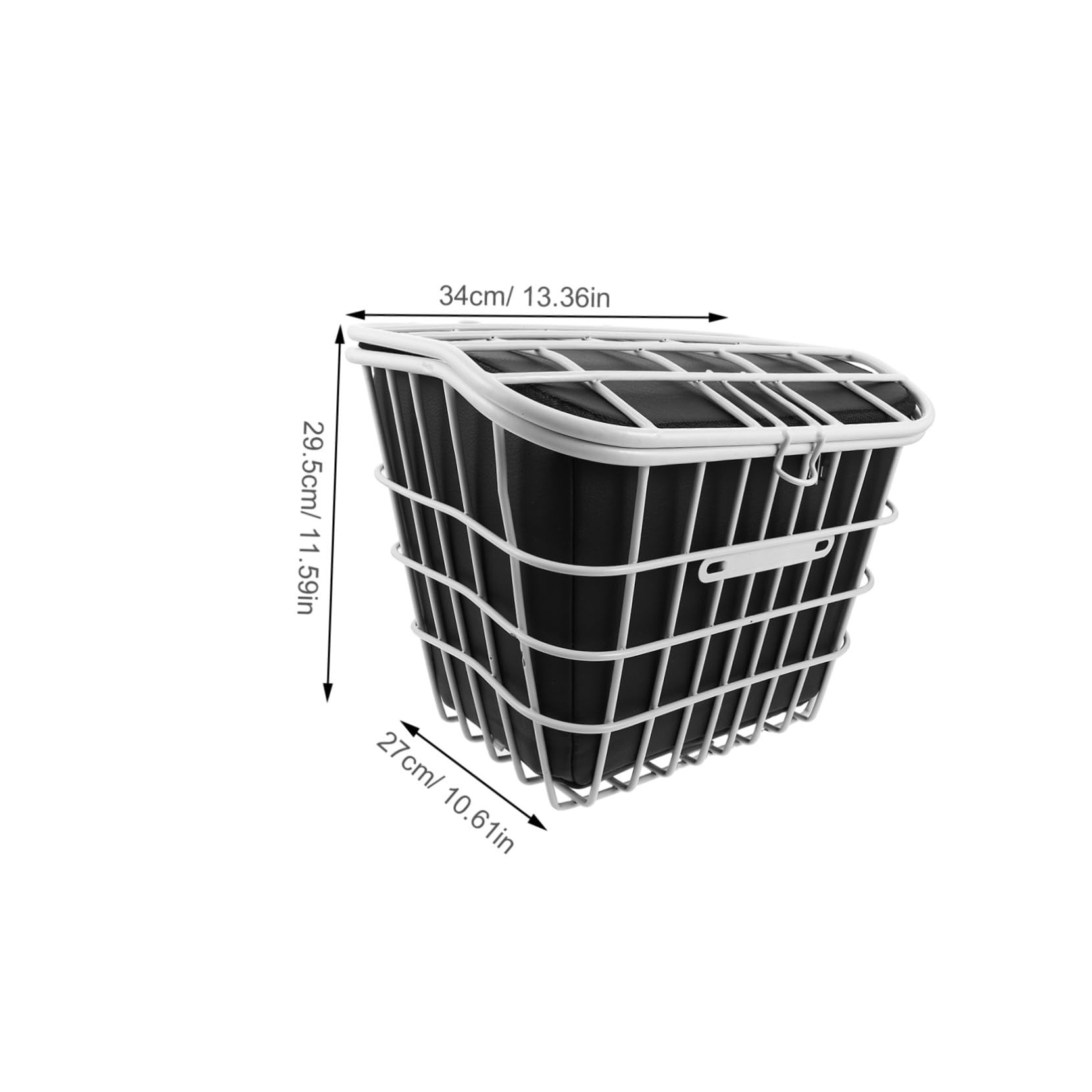 Sacoche de Panier Imperméable avec Cadre Métallique Capacité pour Électrique et Trottinette Doublure Antipuante pour Rangement Sécurisé