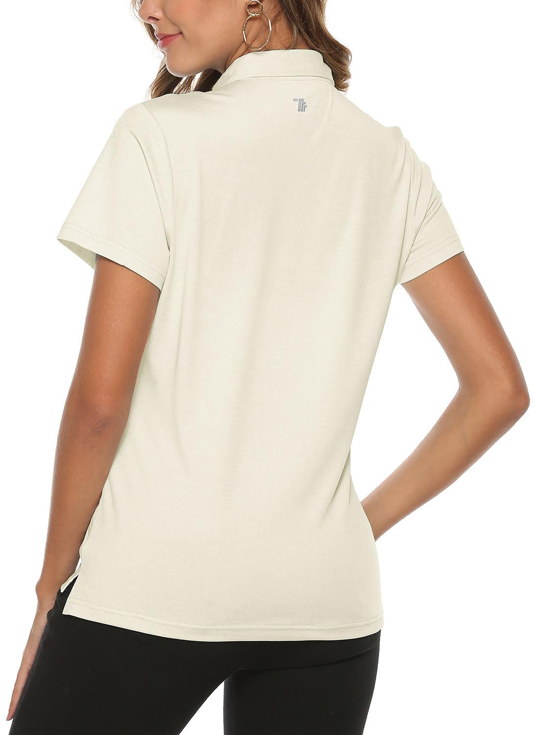YSENTO Polo de golf à manches courtes pour femme - Séchage rapide - Respirant - Pour le sport, le tennis, les femmes
