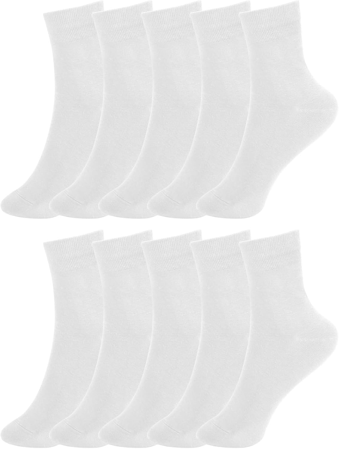FGZ Women Thin Cotton Socks Soft Cozy Socks Cute Ankle Crew Socks 5 Pairs