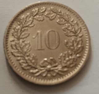 Old Coin 10 Swiss Rabben 32