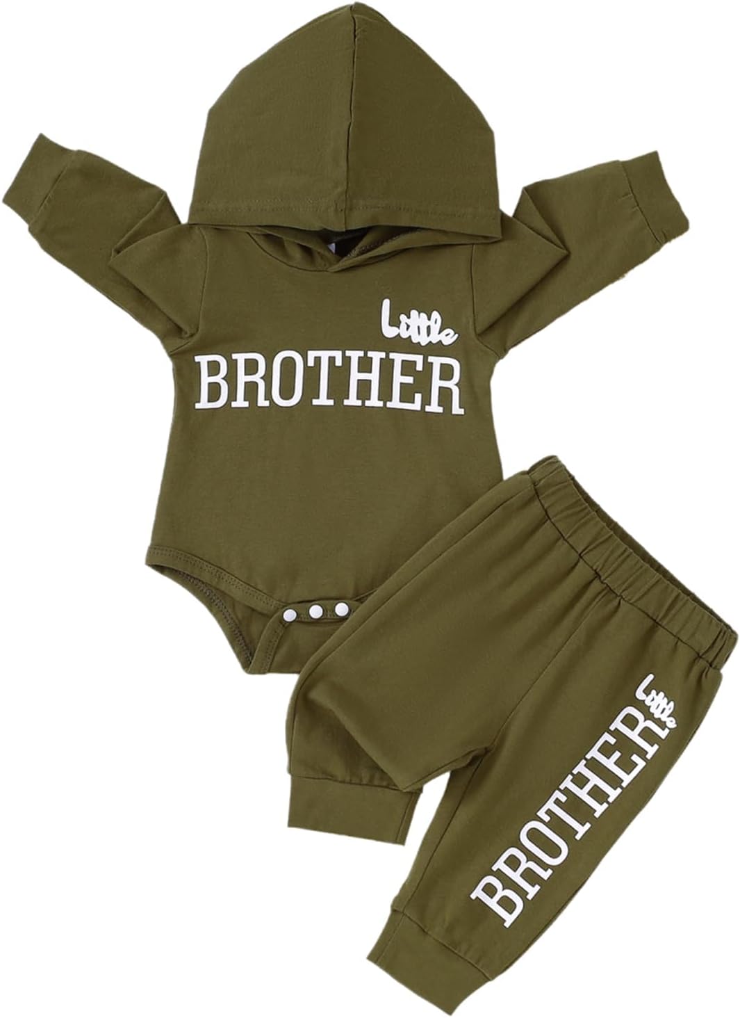 Baby Boy Clothes Newborn Boy Outfits Infant Letter Print Long Sleeve Romper Hoodies Pants Fall Winter Outfits