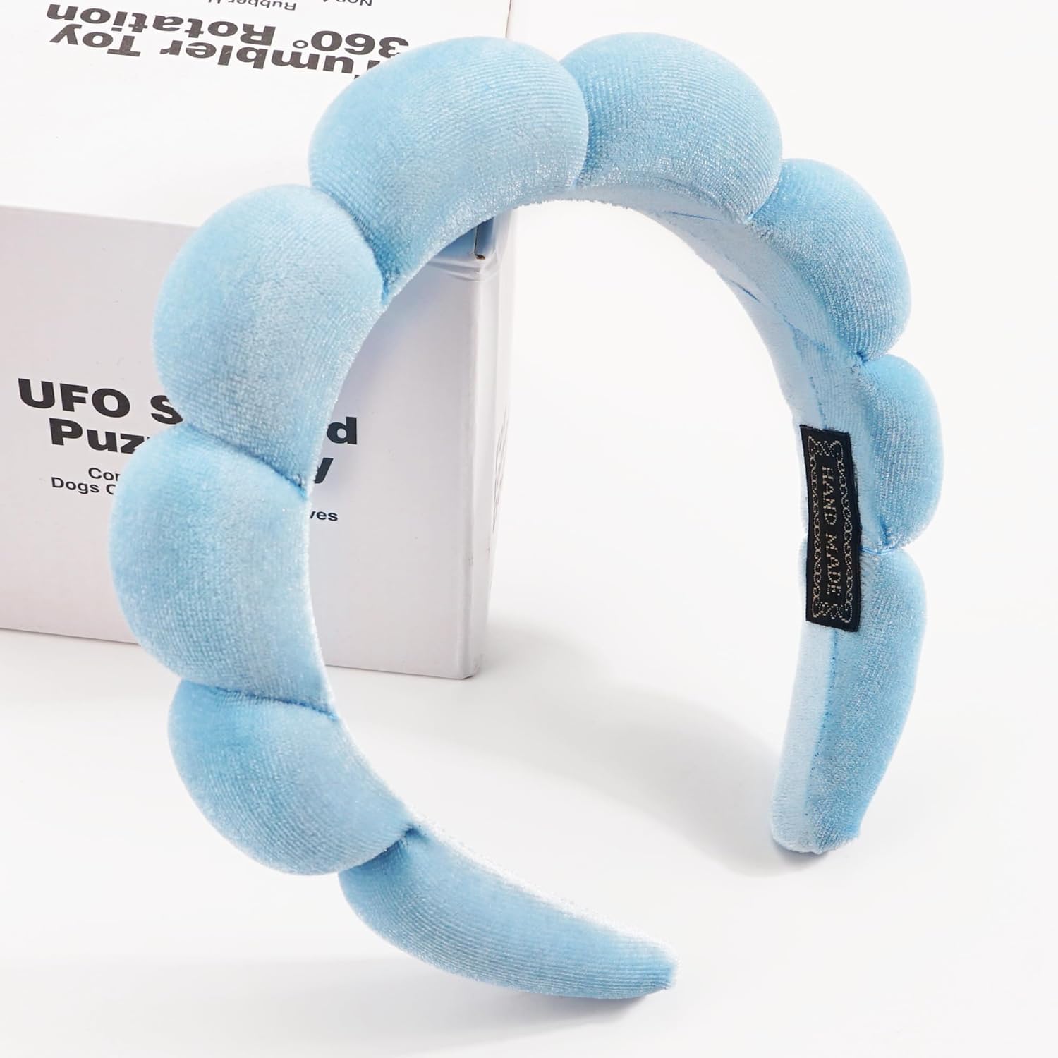 DRESHOW Spa Headband for Women Sponge Headband for Washing Face Clouds Soft Terry Cloth Makeup Skincare Headbands - Image 2