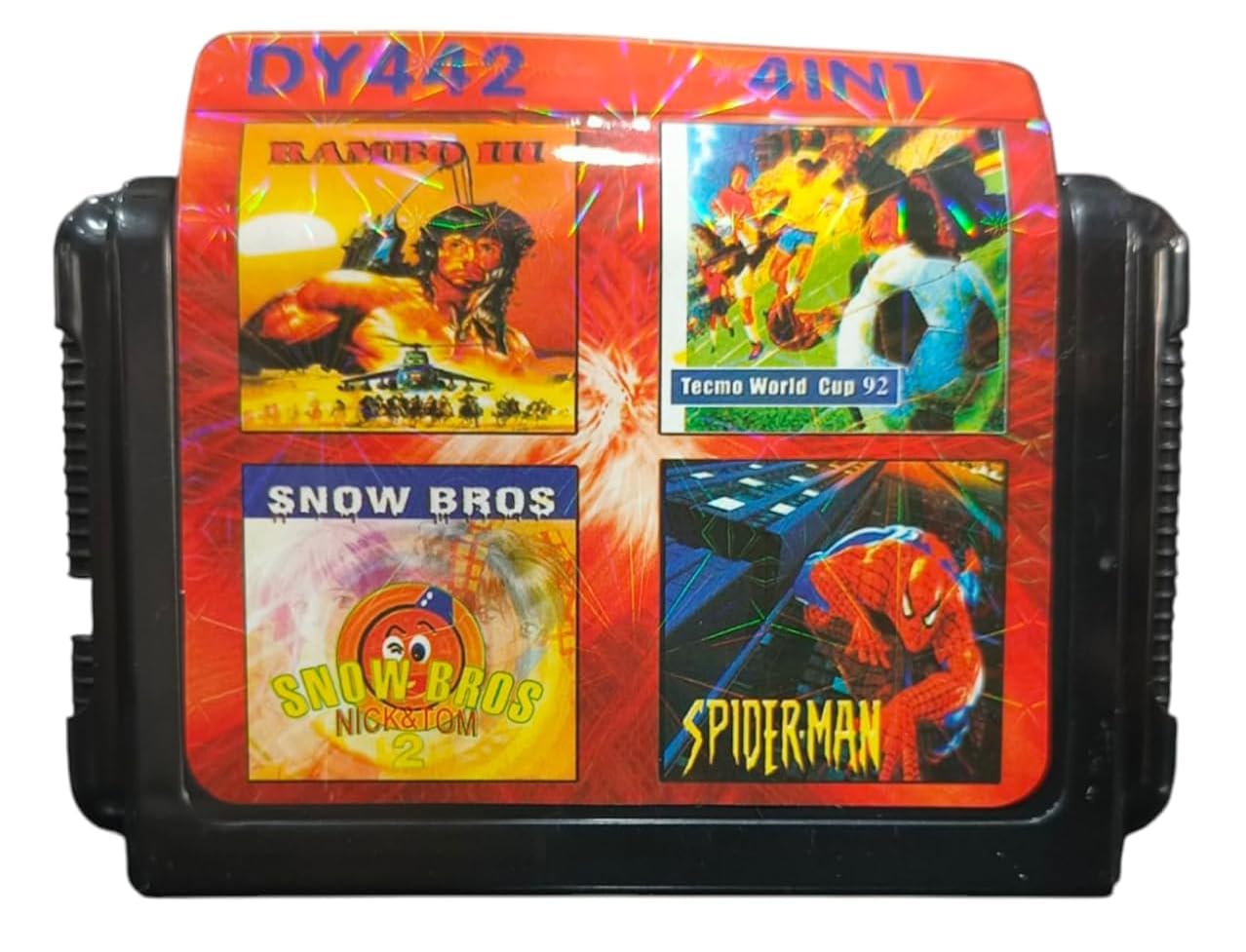 TCOS TECH 4 in 1 Cartridge for Sega Mega Drive 16 Bit Video Game Cartridge Cassette Multi Game Cartridge-image-5