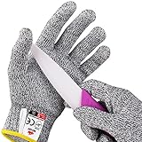 NoCry Cut Resistant Gloves for Kids - High Performance Level 5 Protection, Food Grade. (XXXS)