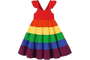 Rainbow Dress for Girls 6-7: A Vibrant Dance of Colors