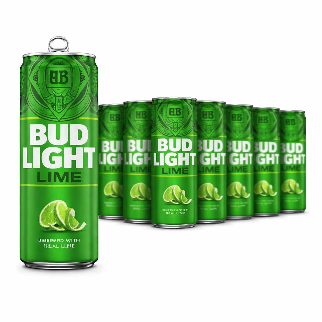 Bud Light Lime Bier 12 x 355 ml Dosen – 4,2% Vol – US Import Bier mit echtem Limettensaft – Amerikanisches Lager Beer – Direktimport aus den USA