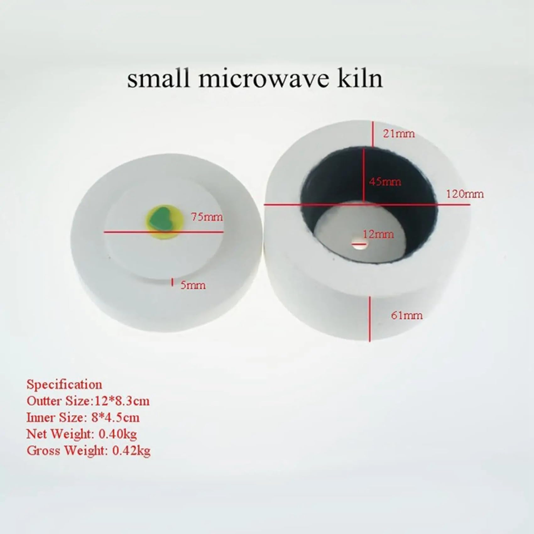 2X Kit de Fusion de Verre pour Four à Micro-Ondes en Céramique Débutant Kit de Four à Micro-Ondes Professionnel Respectueux de l'environnement