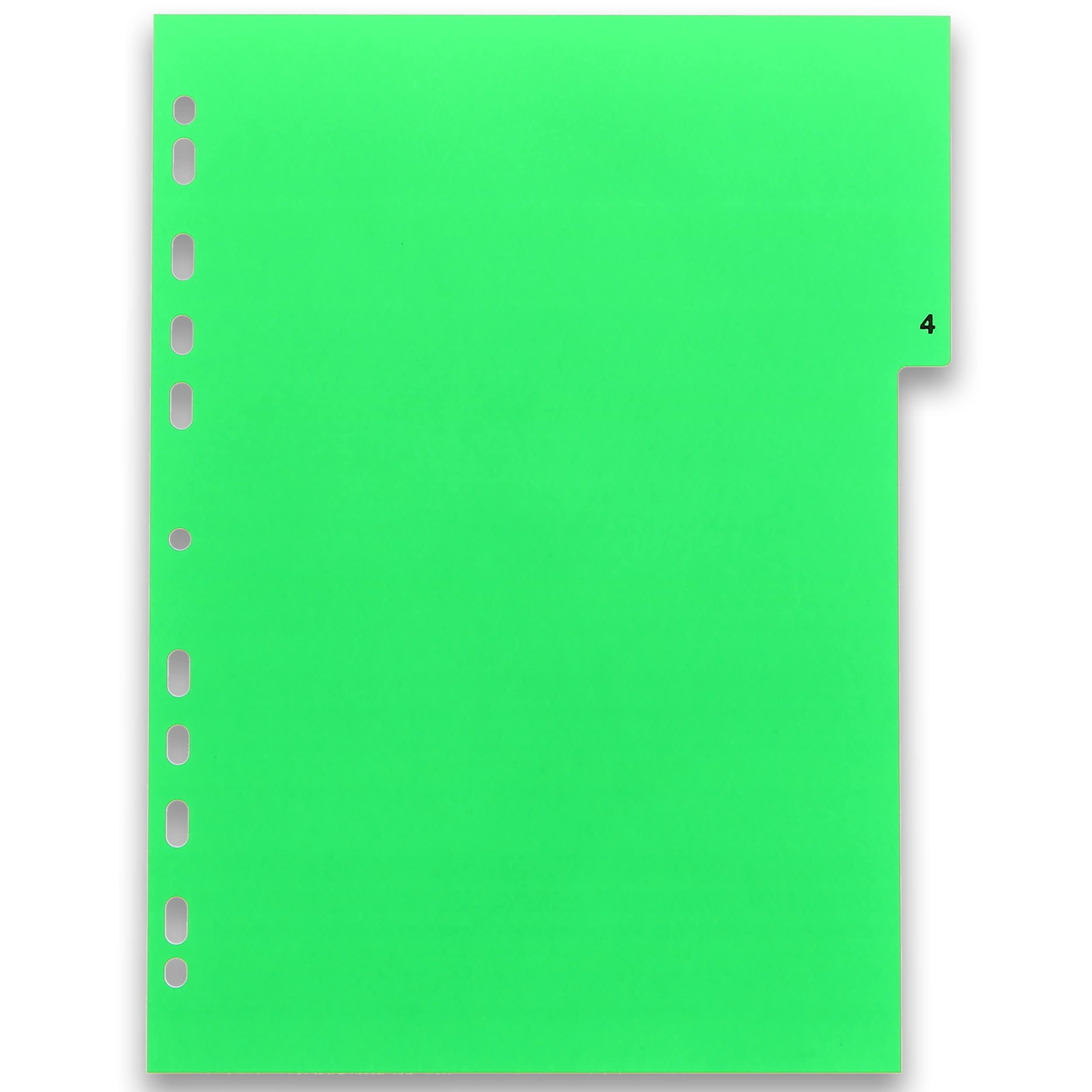 Oxford 100204769 - Divisori in Plastica, Numeri, 1 - 12, 25 Register, Bianco
