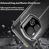 GMUJIAO Compatible with Honor Magic 6 RSR for Case,Anti Slip Lychee Pattern Case,Ultra Thin Durable Soft TPU Case with 2 Tempered Glass Screen Protector[Ultra-Thin]-Black - Image 4