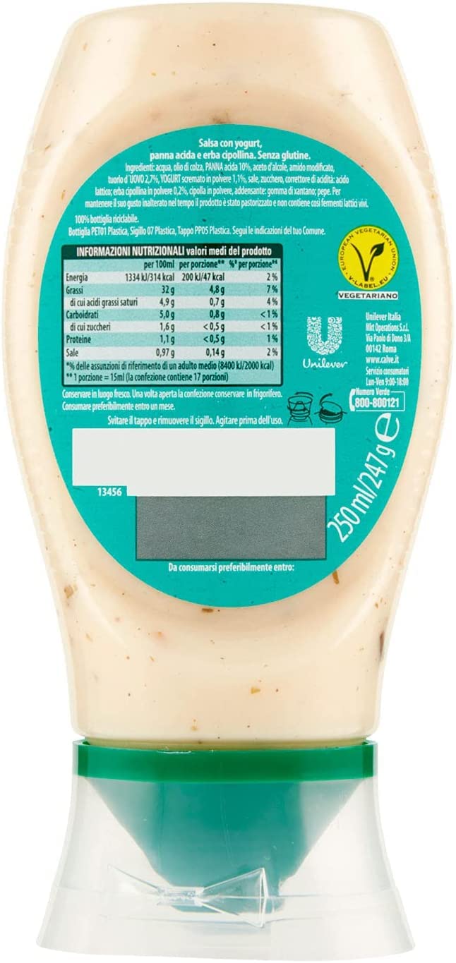 Testpaket Calvè Salsa sauces Mayonnaise mayo classica salsa burger top down 7 stuck