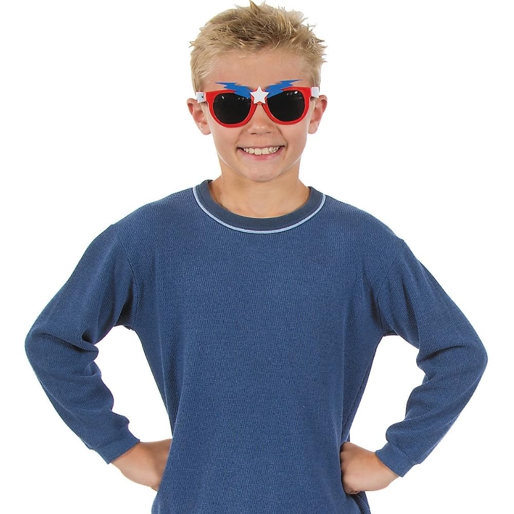 Fun Express Super Hero Sunglasses - VBS Vacation Bible School Supplies/Decor - 12 Pieces