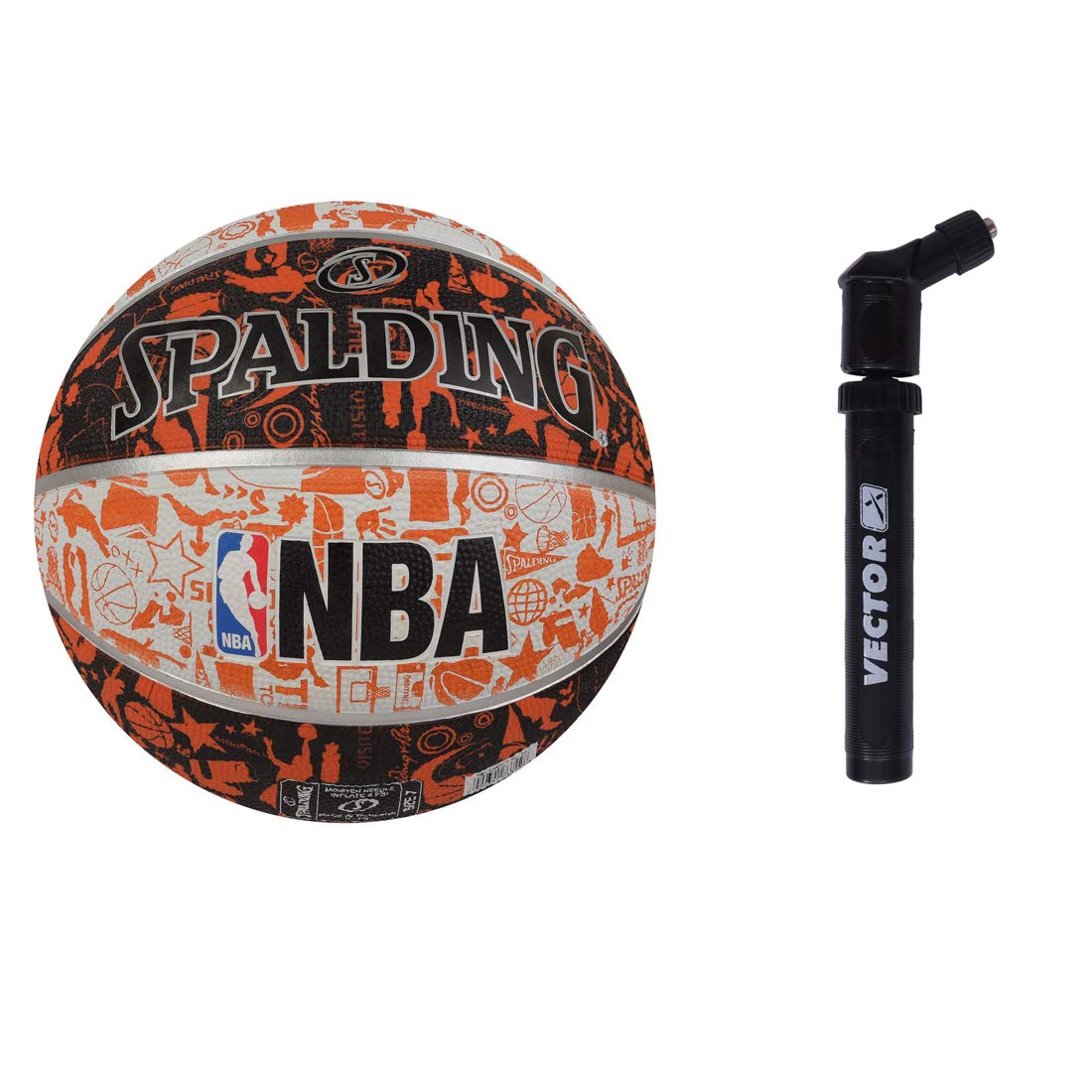 Vector X Power Rubber Basketball with Air Pump (B08GSMP953) Amazon Price History, Amazon Price Tracker