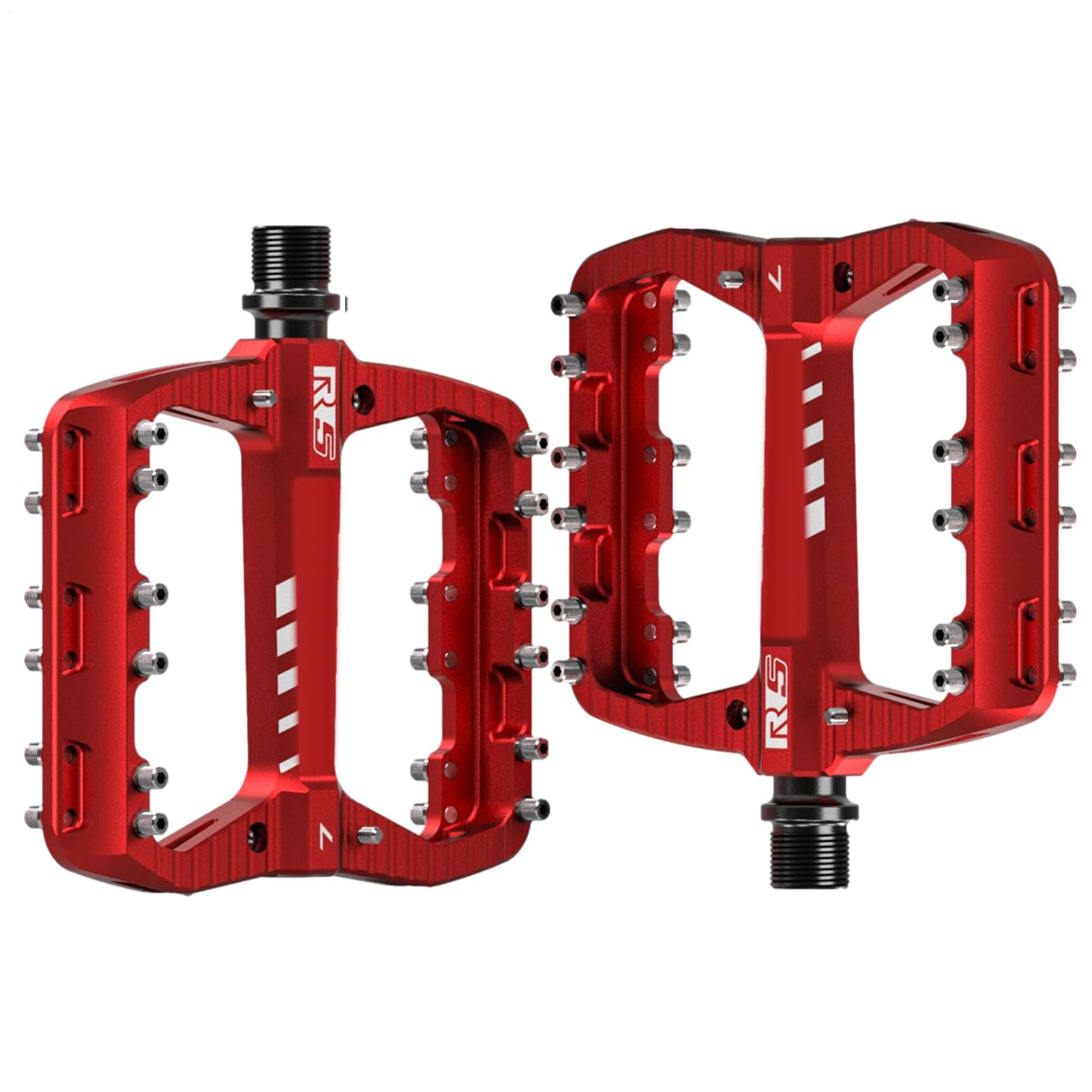 Pedales de bicicleta de Carretera,Pedal MTB 2 piezas | Pedal de Plataforma Ancho de aluminio, rodamientos antideslizantes, ligeros para bicicletas MTB