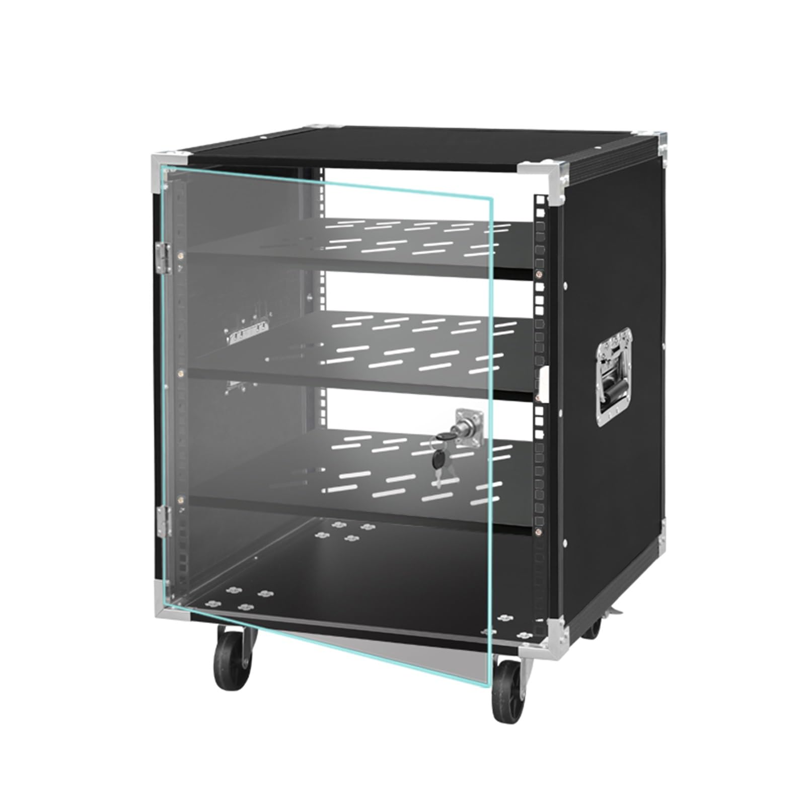 ZIGTUEI Audio-Video Media Stand, Stereo Cabinet, Record Player Stand, Audio Rack, Mobile Game Console Stand, Modern AV Cabinet, for Living, Gaming, Recording Room(52.5x69.5cm/20.7x27.4in)